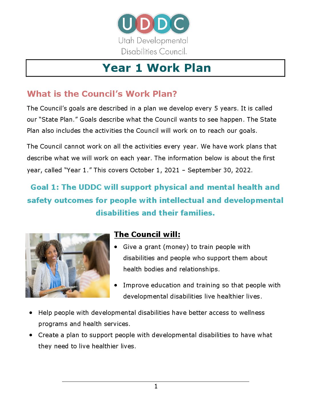 Year 1 Work Plan PDF